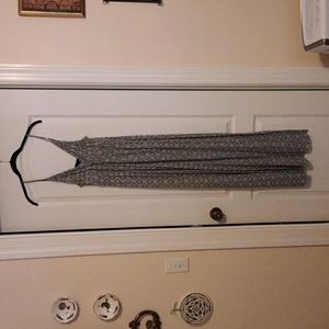 Mossimo (Target) Blue & Cream Print Maxi Dress